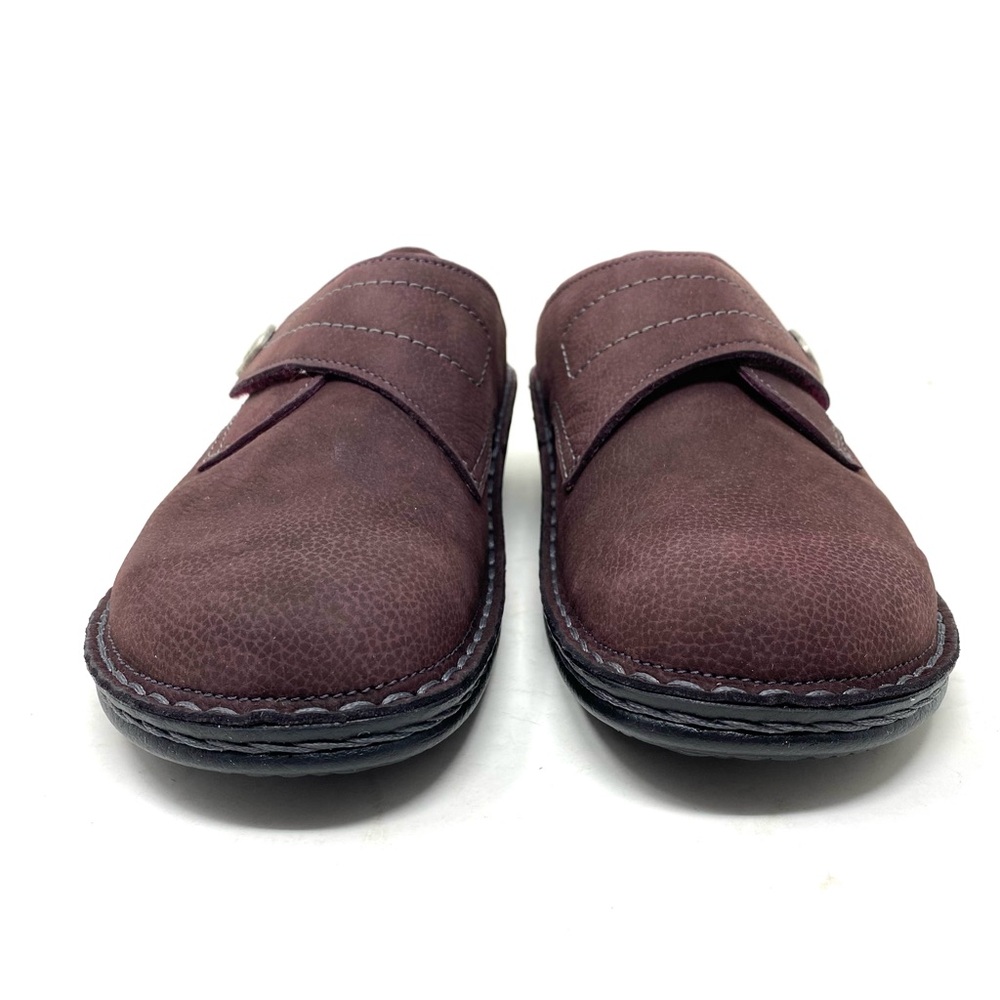 Finn Comfort Santafe-S Mule Clogs Bear Nubuck/Plum Leather Size 38 NIB - Picture 3 of 7